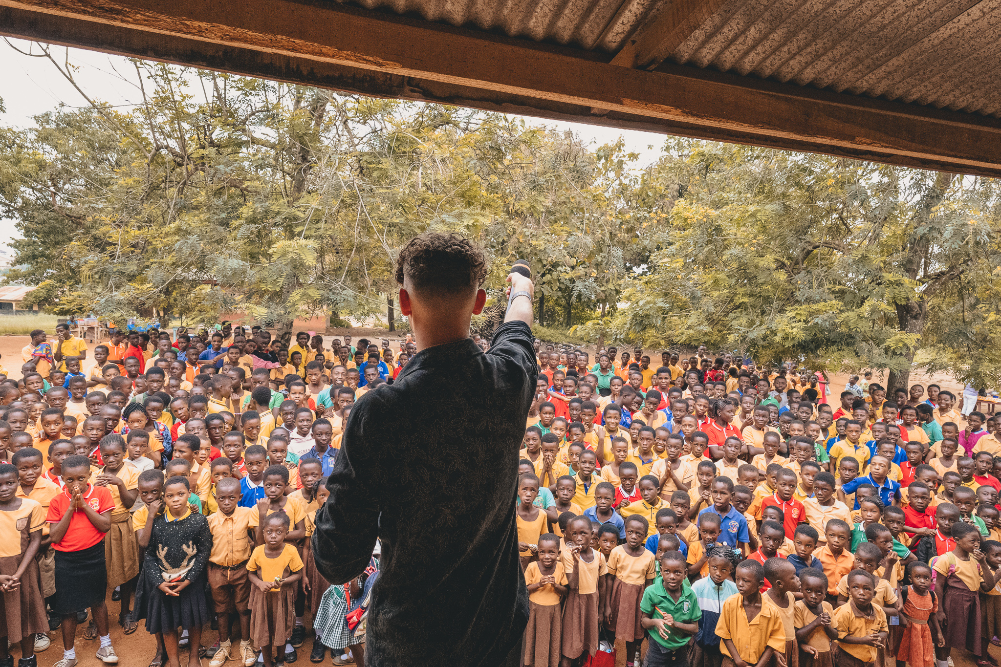 Speaking to audience